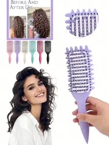 New Curl Defining Comb, Vented Hair Brush, Unisex Ventilated Design, Easy Styling and Shaping, Reduces Pulling Sensation, Perfect for All Hair Types