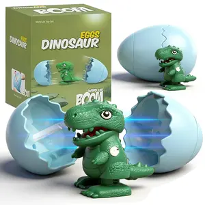 【The best Easter Eggs】Wind-Up Dinosaur Toy, with Hilarious Wind-Up Action, Hopping Duck Egg Toy, Toys Prefilled Easter Eggs for Easter Egg Hunt
