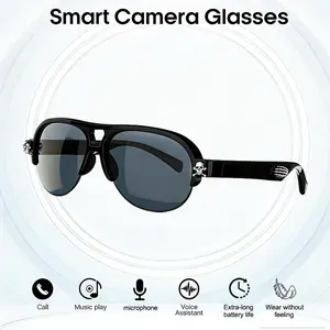 Smart Bluetooth 5.4 Audio Glasses with Open-Ear Wireless Sound Hands-Free Calls Music Touch Control Voice Assistant 3D Skull Frame UV Protection Waterproof Sweatproof for Outdoor Sports Driving Cycling Everyday Wear Wearable - Navigation