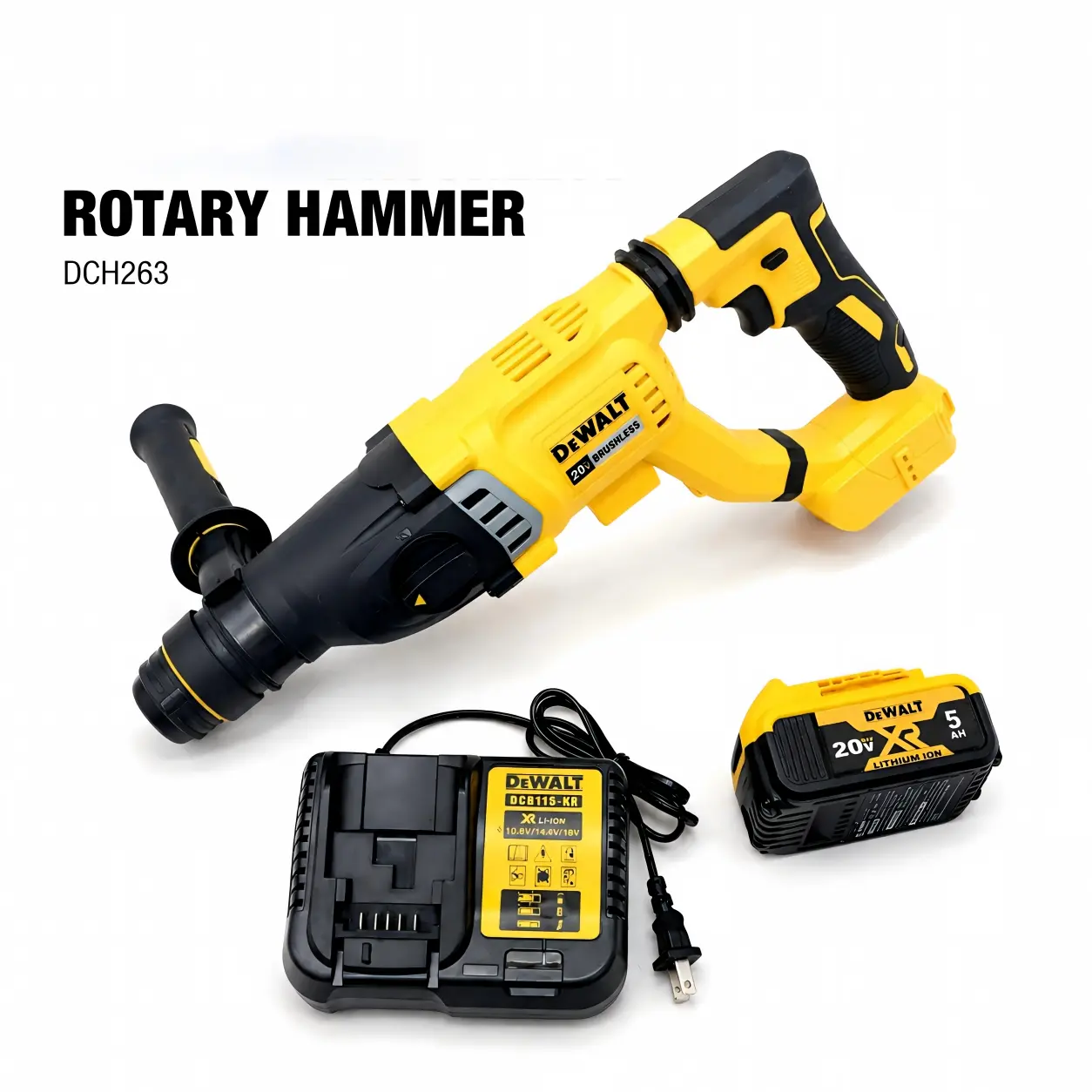 DEWALT DCH263 Rotary Hammer 26mm Bore 5500i/min Impact for Concrete Drilling and Chiseling industrial work light weight square drive electronic brake outdoor survival homedecor homedecor homedecor homedecor homedecor brushless cordless tool mechanical