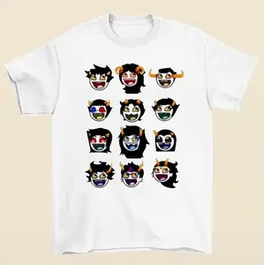 Homestuck Troll Awesome Smiley Icons T-Shirt Webcomic Meme Graphic Playful Design