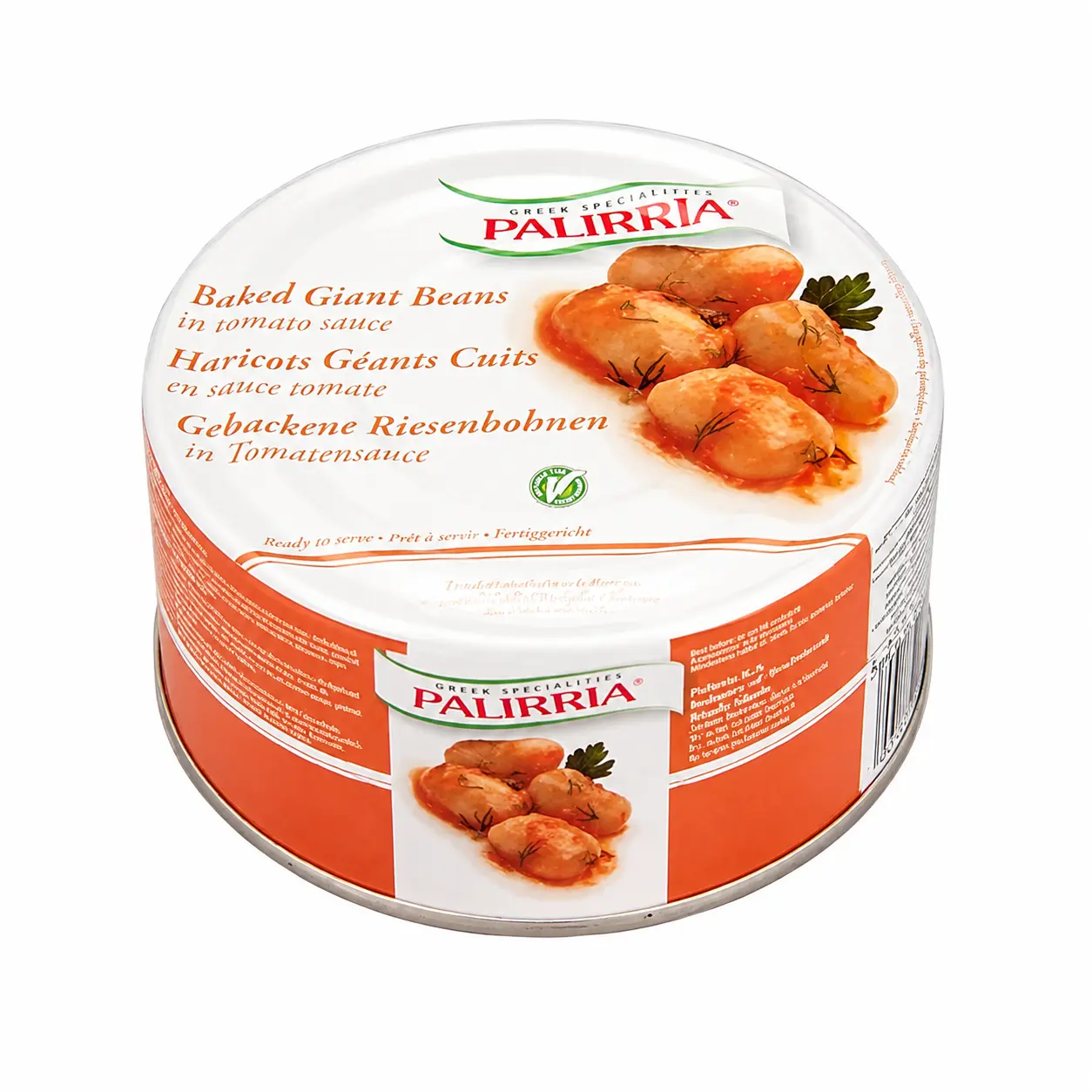 Palirria Baked Beans in Tomato Sauce, 9.8oz Canned Food, Ambient Temp Storage, Contains Sodium