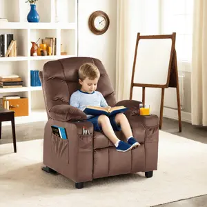 Big Kids Recliner Chair, Velvet Fabric 7355|7366 Big Kids Recliner Chair, Velvet Fabric 7355|7366