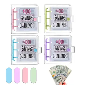 $1000 Savings Challenge Binder – Reusable Cash Envelope Planner for Budgeting, Money Saving & Cash Stuffing | 2026 Finance Organizer & excellent Gift