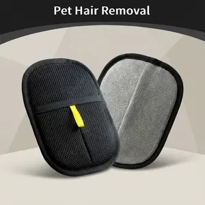 Reusable Pet Hair Remover Glove, Static Cling Dog Cat Fur Removal Tool, Deshedding Tool – Efficiently Cleans Sofa, Furniture, Carpet & Car Seats, Multi-Purpose Pet Grooming & Cleaning Accessory