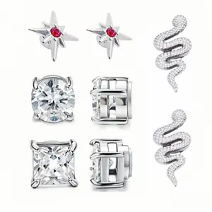 Stainless Steel Personalized Magnetic Non-Piercing Ear Clip Set Non-Piercing Ear Accessories