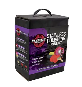 Renegade Products | Stainless Polishing Mini Kit – Complete Metal Shine Kit for Stainless Steel, Chrome, & Aluminum Surfaces
