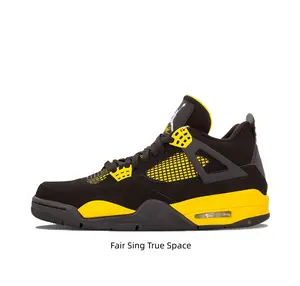 Black Nubuck Mid Top Sneakers Bright Yellow Mesh & Midsole Contrast Retro Street Footwear