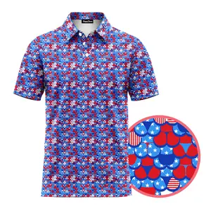 [SHIP FROM US] Merica Boob Funny 4th of July Polo Shirt – Patriotic USA Golf Shirt for Men, Independence Day Gift for Dad