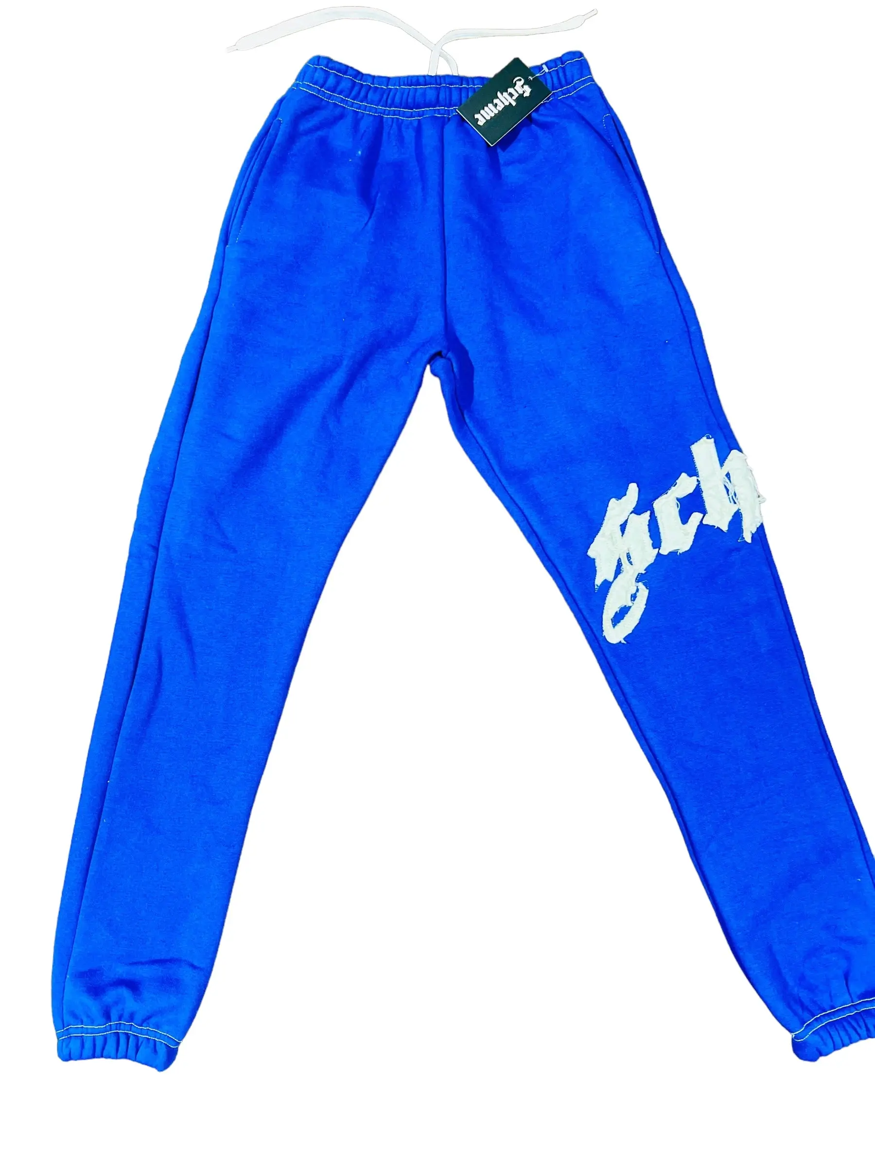 Distressed Sweatpants  - Blue