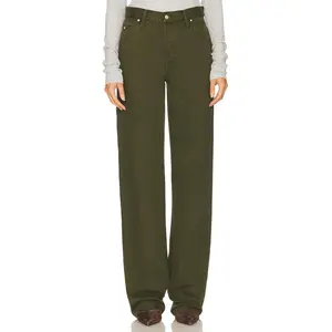 GRLFRND Bella Low Rise Boyfriend Utility in Dark Olive