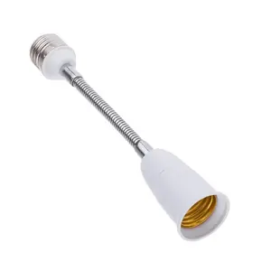 18cm E27 universal extension adapter | Universal for LED bulbs/security cameras | 360° hose adjustment | 300g load-bearing | High temperature resistant PC material | Plug and play​