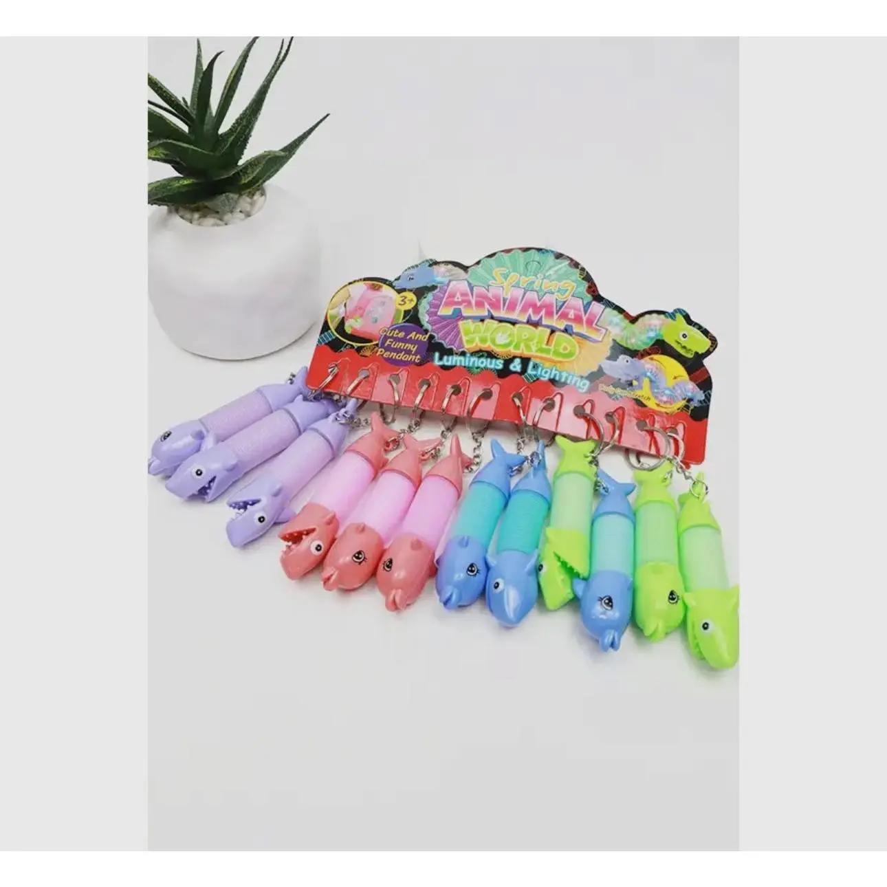 Keychain pop tubes
