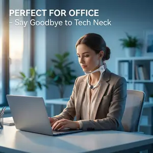 Relieve Neck Pressure Fast｜NECK RESET 4-Way Support Brace – Adjustable, Breathable & Lightweight