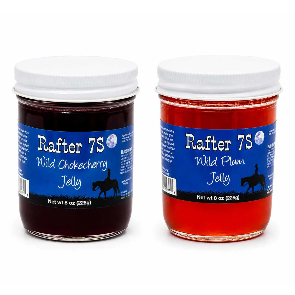 Top Two Jelly Collection | 8 oz | Chokecherry & Wild Plum | Rafter 7S