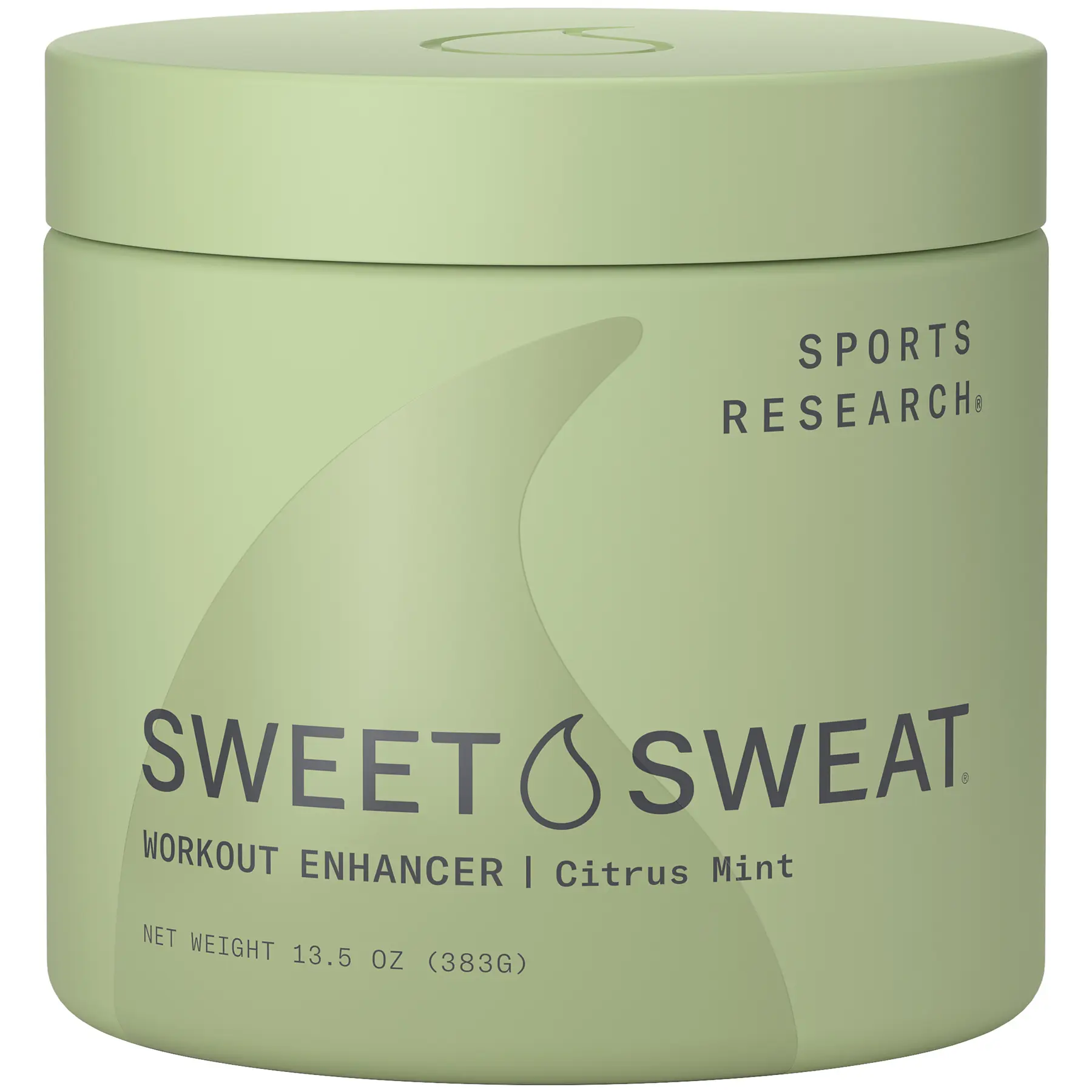 Sweet Sweat­ Workout Enhancer Gel by Sports Research -Thermogenic Exercise Topical Gel for Faster Sweating - 13.5 oz Jar