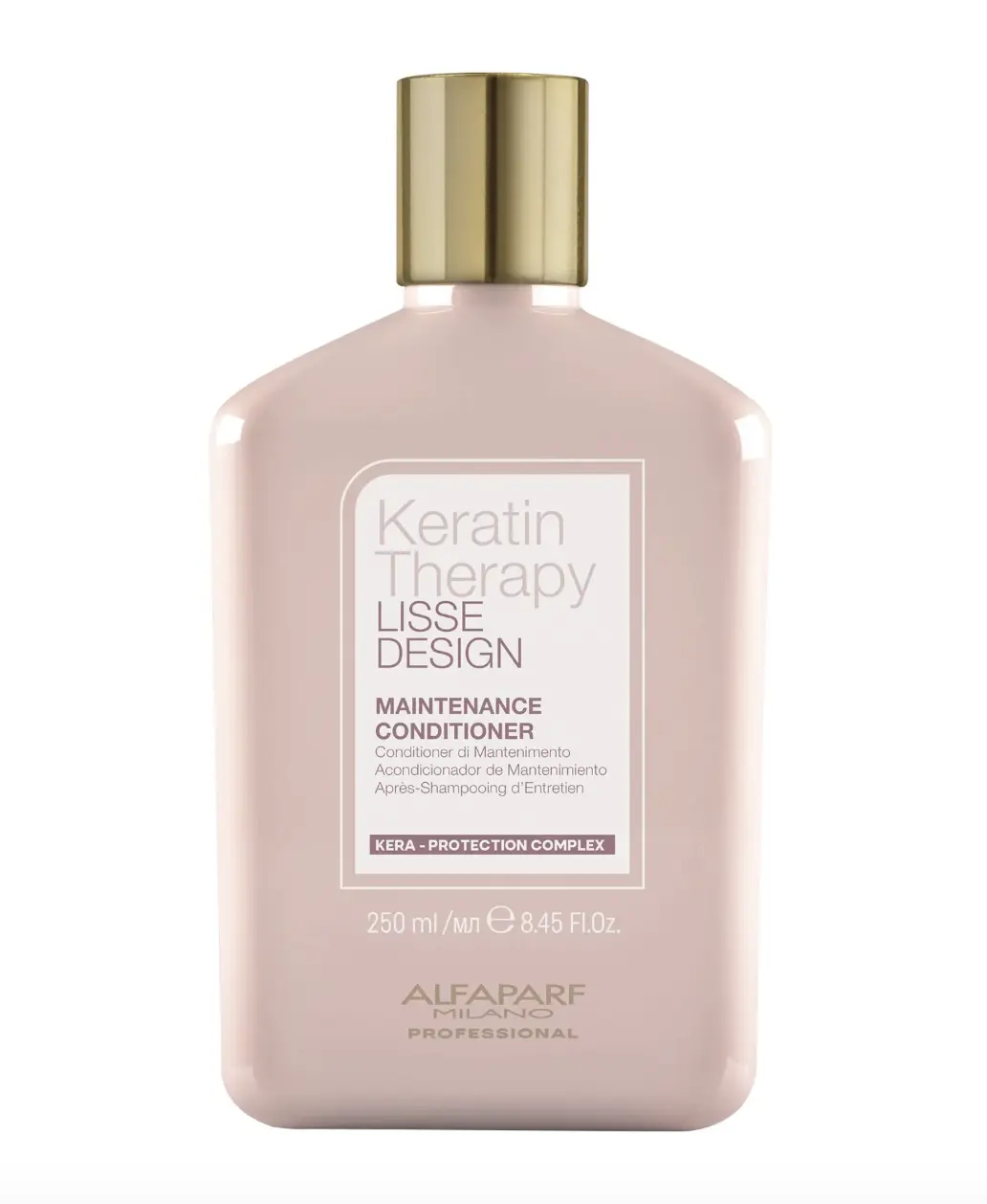 Alfaparf Milano Keratin Therapy Maintenance Conditioner - Salon Haircare Cosmetic with Keratin Deep Repair, Babassu Oil, Foam for Frizz-Free, Smooth, Glossy Hair, Sulfate-Free, 8.45 fl oz, Deep Conditioner, Smooth Hair, Frizz Control, Detangling, Smoothin