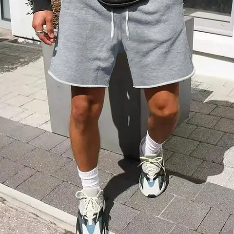 Men's Solid Color Drawstring Waist Shorts, Loose Casual Fashion Comfy Cozy Shorts for Summer, Men's Bottoms for Daily Wear, Loungewear, Homewear, Pajama, Menswear, Loose Lounge Clothes, Everyday Loungewear