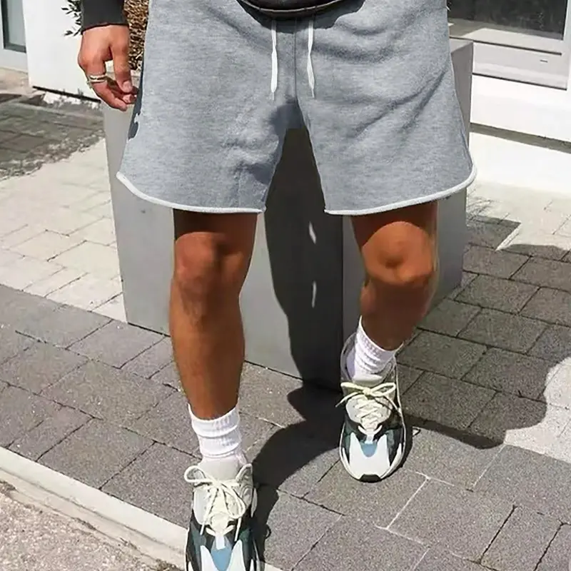 Men's Solid Color Drawstring Waist Shorts, Loose Casual Fashion Comfy Cozy Shorts for Summer, Men's Bottoms for Daily Wear, Loungewear, Homewear, Pajama, Menswear, Loose Lounge Clothes, Everyday Loungewear