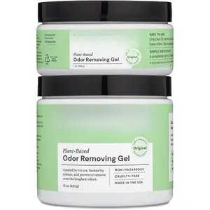 Odor Removing Gel, 15 oz. & 7 oz. - Odor Absorbers for Home, Safer Odor ,  -Based Odor Eliminator, Every 15 oz. lasts 30-60 Days, For Cooking, Trash & Pets