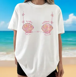Custom Mermaid Bachelorette Shirts, Last Splash Beach Bachelorette, Last Toast On The Coast, Seashells Coastal Bridal Party Shirts