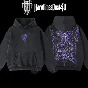 HardtimesDust4U Men's Classic Cotton Sung Jin-woo Arise Solo Leveling Retro Vintage Limited Edition Hoodie, Menswear Apparel