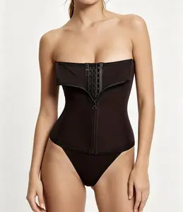 Women's Seamless Lady Waist Trainer - Wireless Bra, Tummy Control, Compression Binder Corset, Shaper Waist Trainer with Zipper-Hook Closure, Ideal for Workout & Bridal Wear