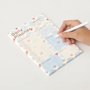 Daily Planner Notepad, 50 Sheets, Not Sticky 5 in x 8 in, Goose Aesthetic Pad