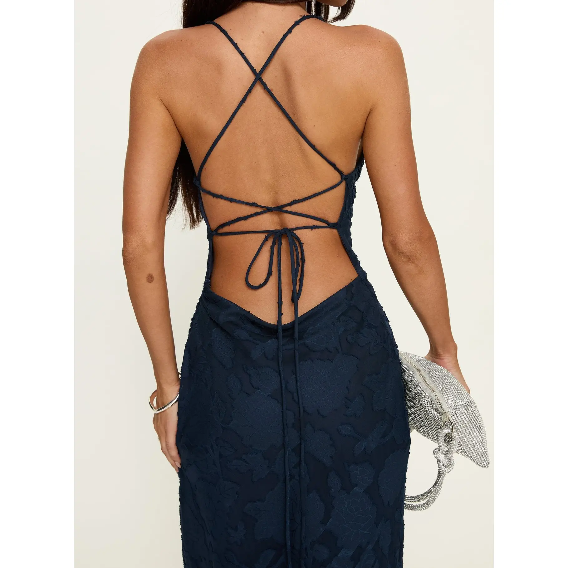 Celena Maxi Dress Navy Burnout - TikTok Shop Celena Maxi Dress Navy Burnout - TikTok Shop