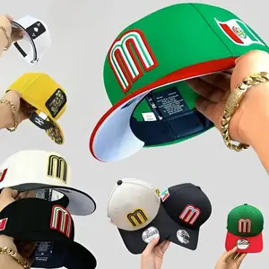 [New 2026] 9FORTY Mexico National Baseball Cap - Fitted Caps, Gorras de béisbol para hombres, Adjustable Metal Buckle Back Closure, 80% Cotton, Snapback Closure, Versatile for All Seasons