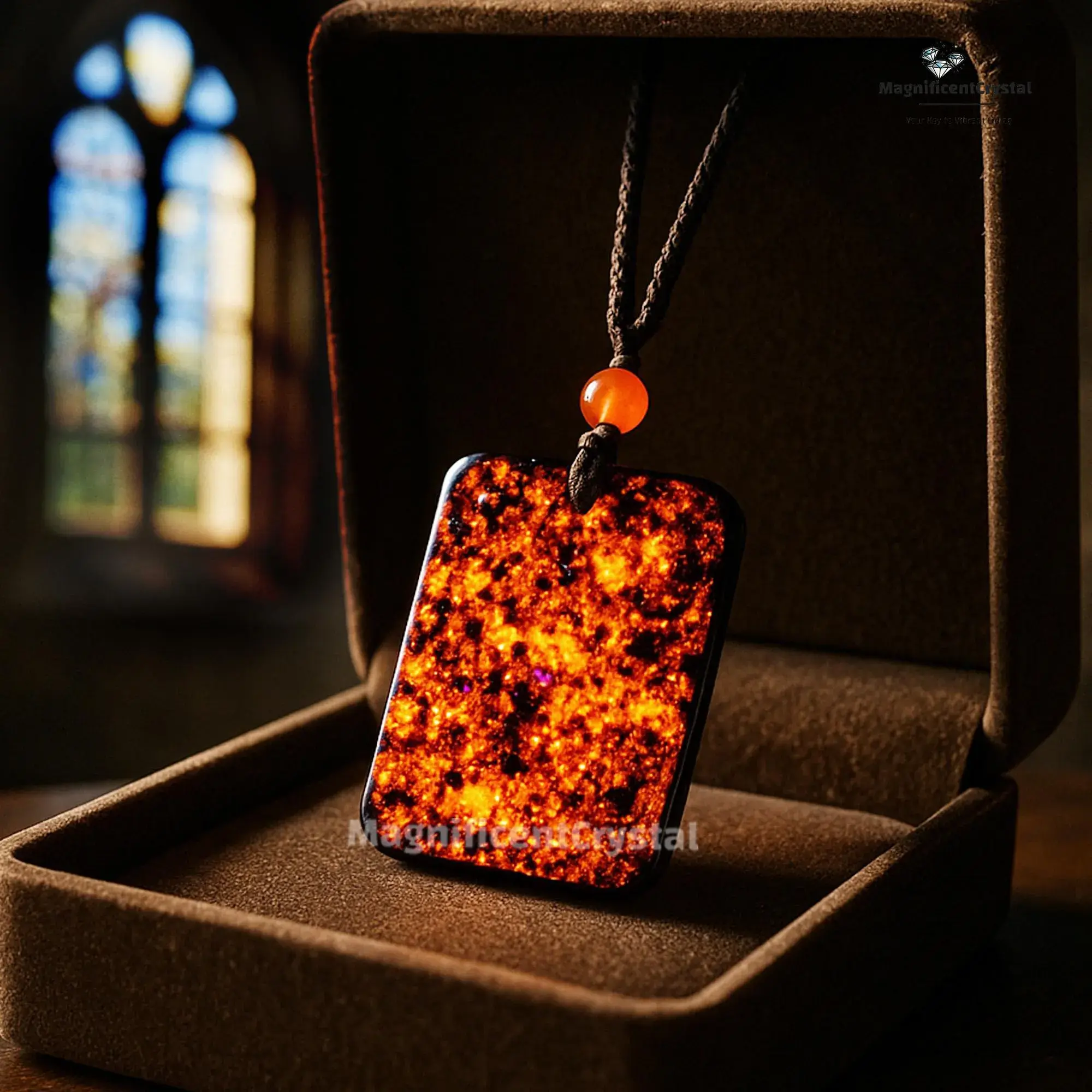 Genuine UV Glowing Yooperlite Necklace Fluorescent Sodalite Crystal Pendant