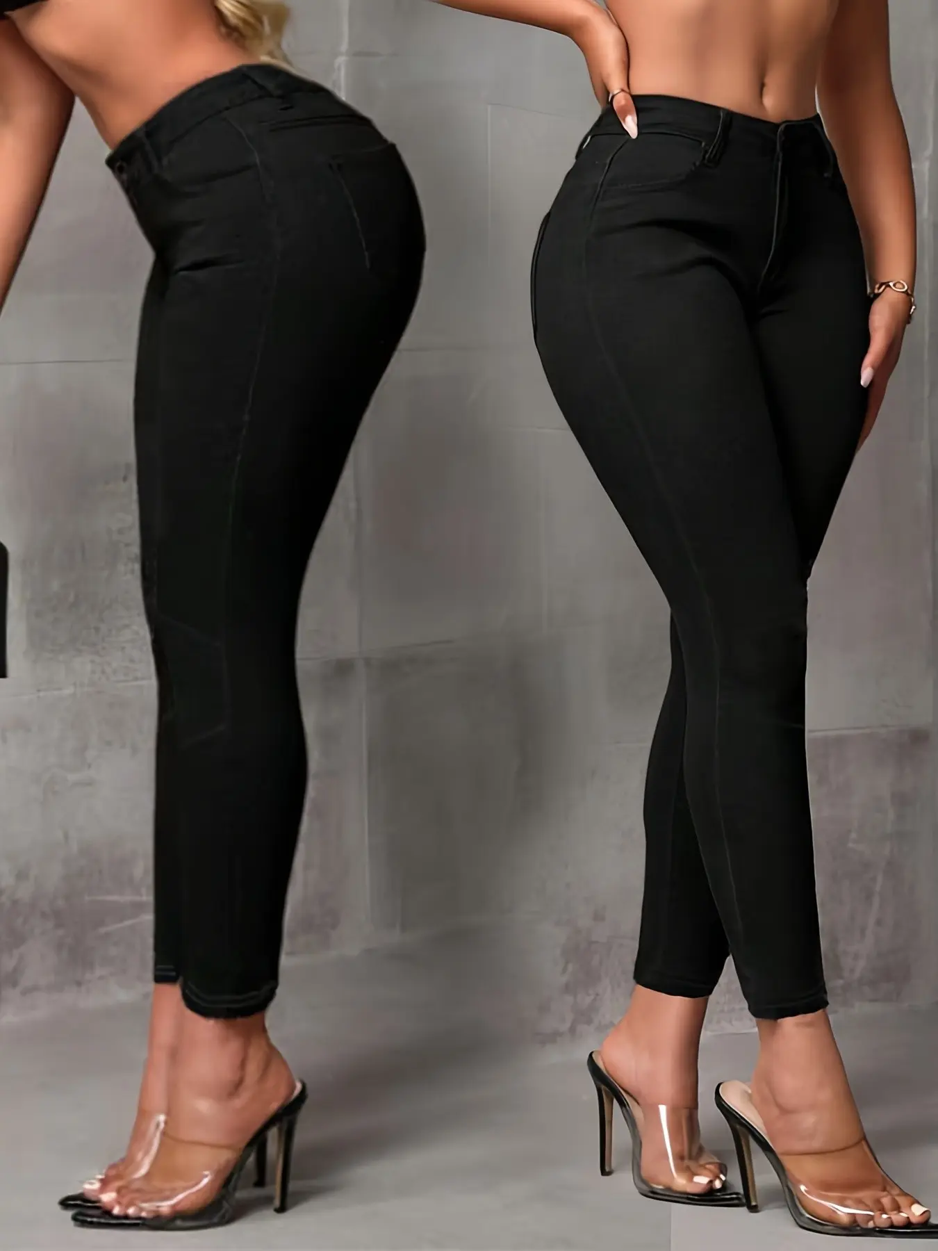 Women's Sexy Tight-Fitting Skinny Flattering Fit Bodycon Pants Trouser Bottom, All Season Wear, Formal Elegant Style, Elegance, Plain Pattern, Perfect for Any Occasion, Slim
