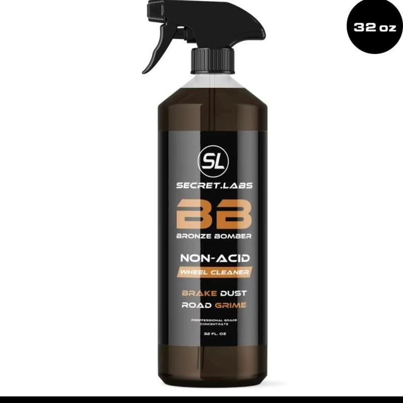 Brake Bomber Cleaner Liquid for Wheels and Brakes - Fast-acting Solution for Grease, Oil, and Stain Removal