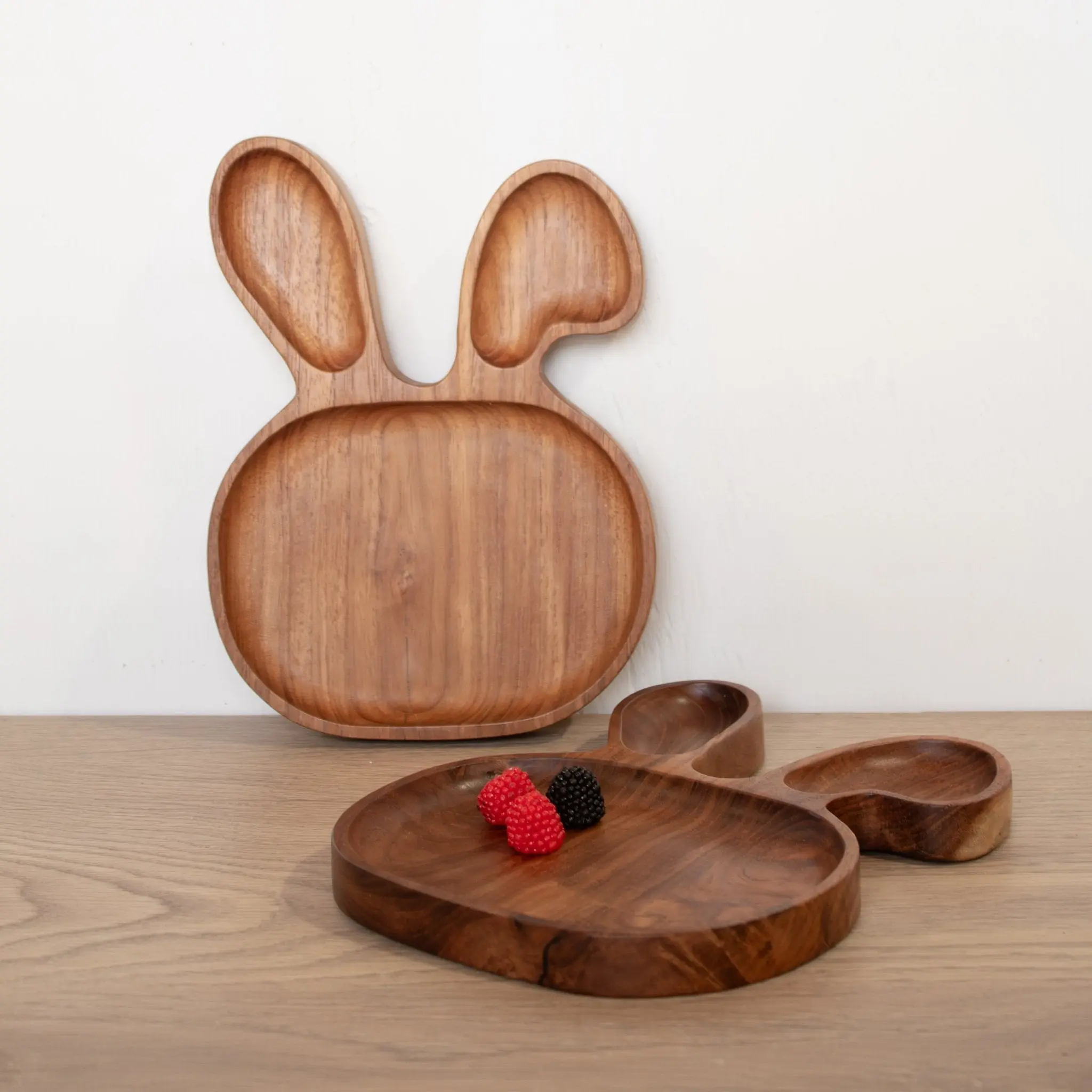 Kids Animal Shaped Wooden Plate