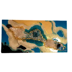 epoxy resin box with precious stones Modern Wall-mounted