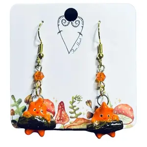 Calcifer Fire Demon Earrings