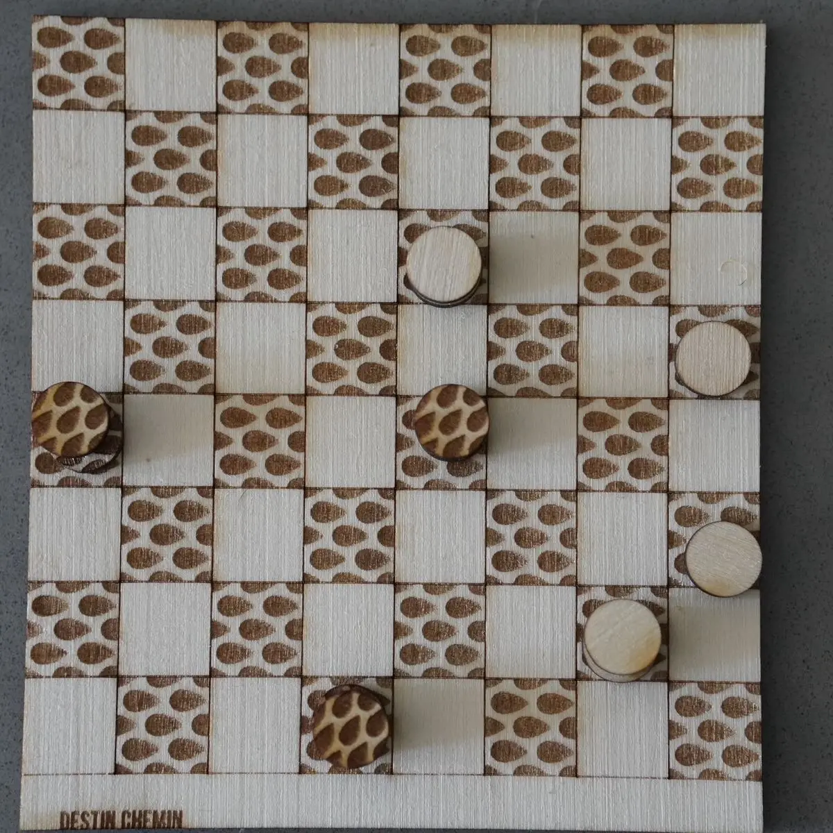 Handcrafted Checkers Board – A Unique Merch Creation