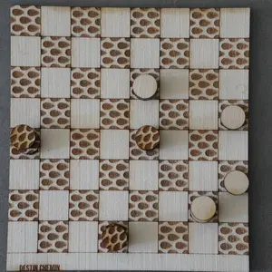 Handcrafted Checkers Board – A Unique Merch Creation