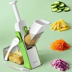 Multifunctional Vegetable Slicer, Potato Shredder, Four Modes, Adjustable Vegetable Chopper, Essential Kitchen Tool, Safety Kitchen Utensil