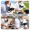 【aMagisn】Magnetic Invisible POV Neck Mount with Backplate Strap for Action Cameras or Phones- Hands-Free Camera Holder Accessories for GoPro, Insta360 Ace Pro 2/X5,X6 Osmo Pocket 3,4/Action 5
