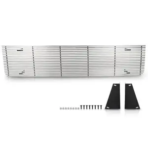 Fit For 73-80 Chevy GMC Blazer C/K Pickup Suburban Silver Billet Grille Insert