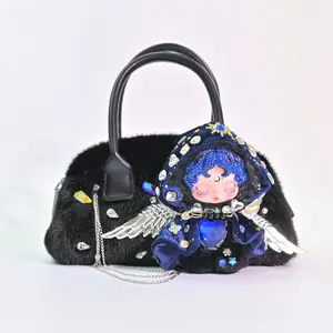 [Darkness] Original Design Handmade Custom Diamond-Studded Bag
