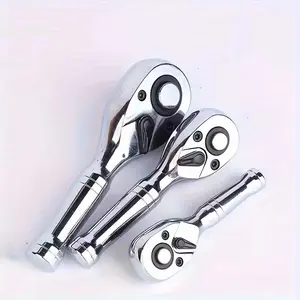 Quick ratchet wrench head short handle 72-tooth auto repair tool wrench 1/4 automatic bidirectional socket head auto repair wrench