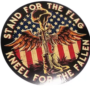 Stand for the flag. Kneel for the fallen Sticker