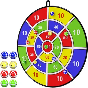 29" Large Dart Board with 12 Sticky Balls for Friends & Beginners Indoor Outdoor Fun Party Game Toys Birthday Gifts Foldable Safe Portable, Party Game Supplies
