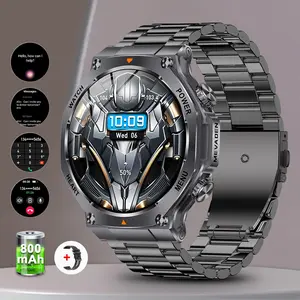 1.7 inch Large Screen Multifunctional Smart Watch, Answer/Make Call Smartwatch, Fashionable Digital Watch with Silicone Band, Sports Watch Compatible with Android iOS Phones for Men, Multifunctional Smartwatches, Wearable, Sports Tracking Smartwatch
