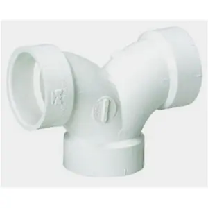 212 MAIN Spears P327-040BC 4 in. Double Elbow PVC DWV Water Pipe, PVC Material, Hub Connection, Solvent Weld for Boating Water Sports