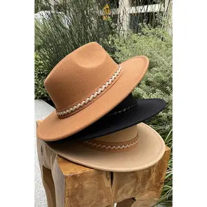 Twisted Leather Band Fedora