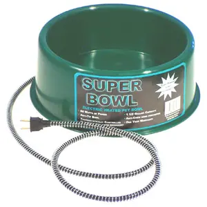 212 MAIN Heated Round Plastic Bowl - 1.50 Gal (12x5x12), 60W, Anti-Chew Cord, Temperature Control, Low Daily Cost for Kitchen & Pet Use, Bowl Shaped Bowls, Round Plastic Bowls