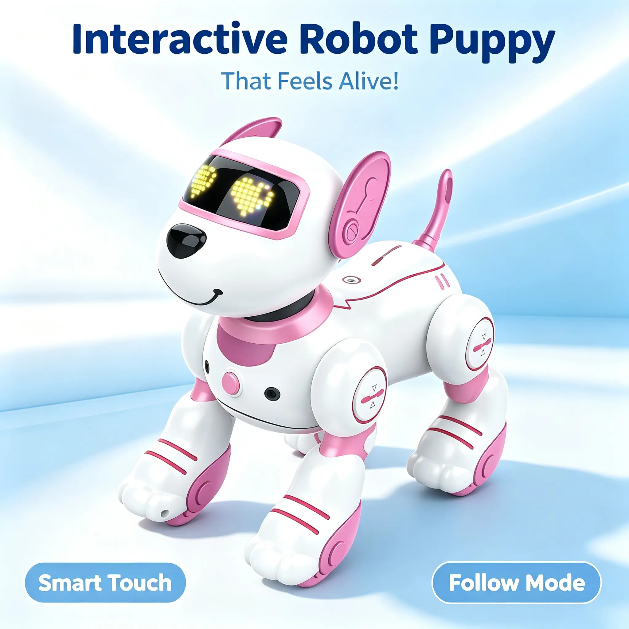 Robot Dog Toy for Kids 3-12: Remote Control Interactive Robot Puppy with Touch & Follow, Programmable Tricks, Dancing & Walking, Birthday Gift for Smart Boys & Girls campingessentials